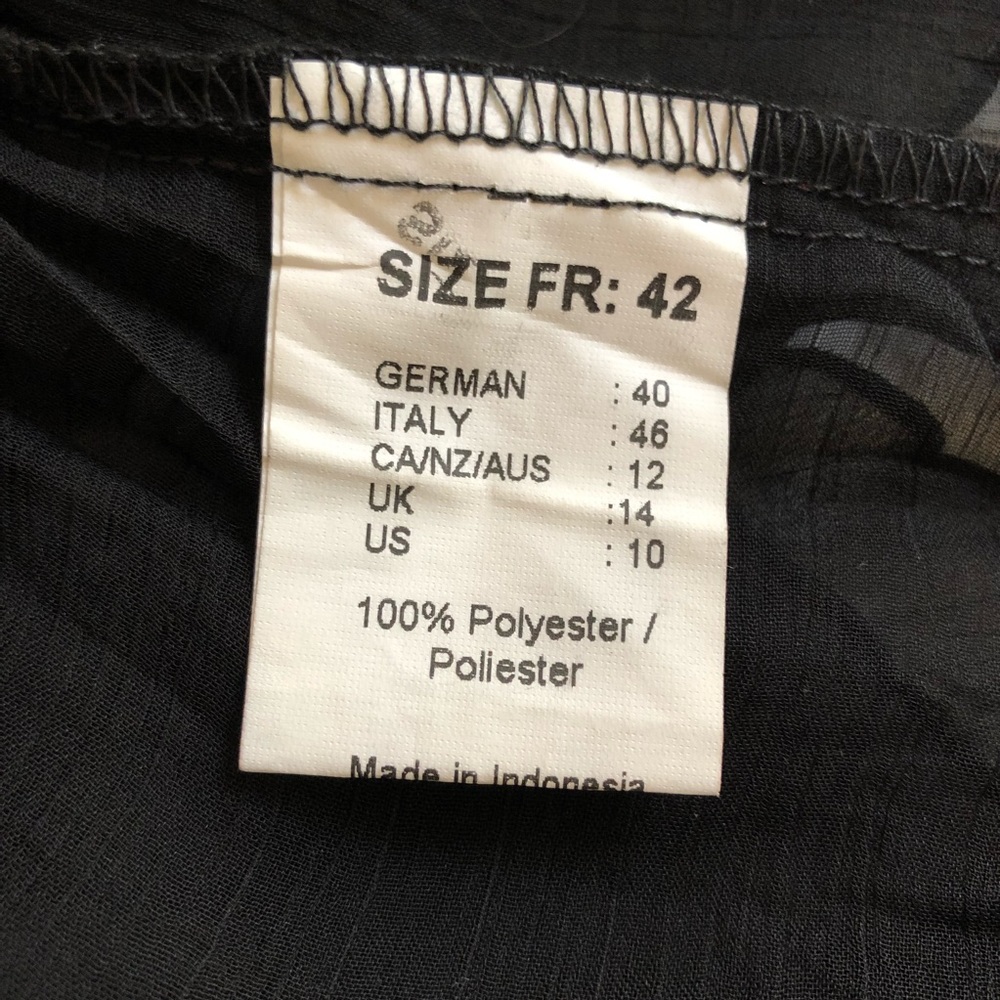 Romantic Ruffle ANIMALE Camisole Top Black US 10 - Picture 4 of 5